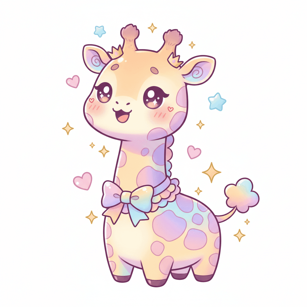 Giraffe - hard cartoon drawing idea