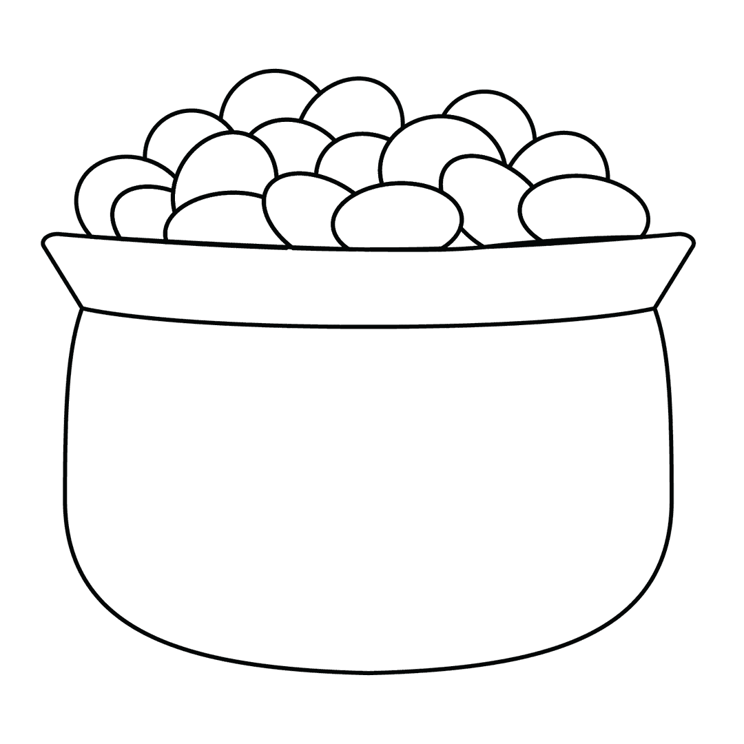 Pot of Gold - easy line-art drawing idea