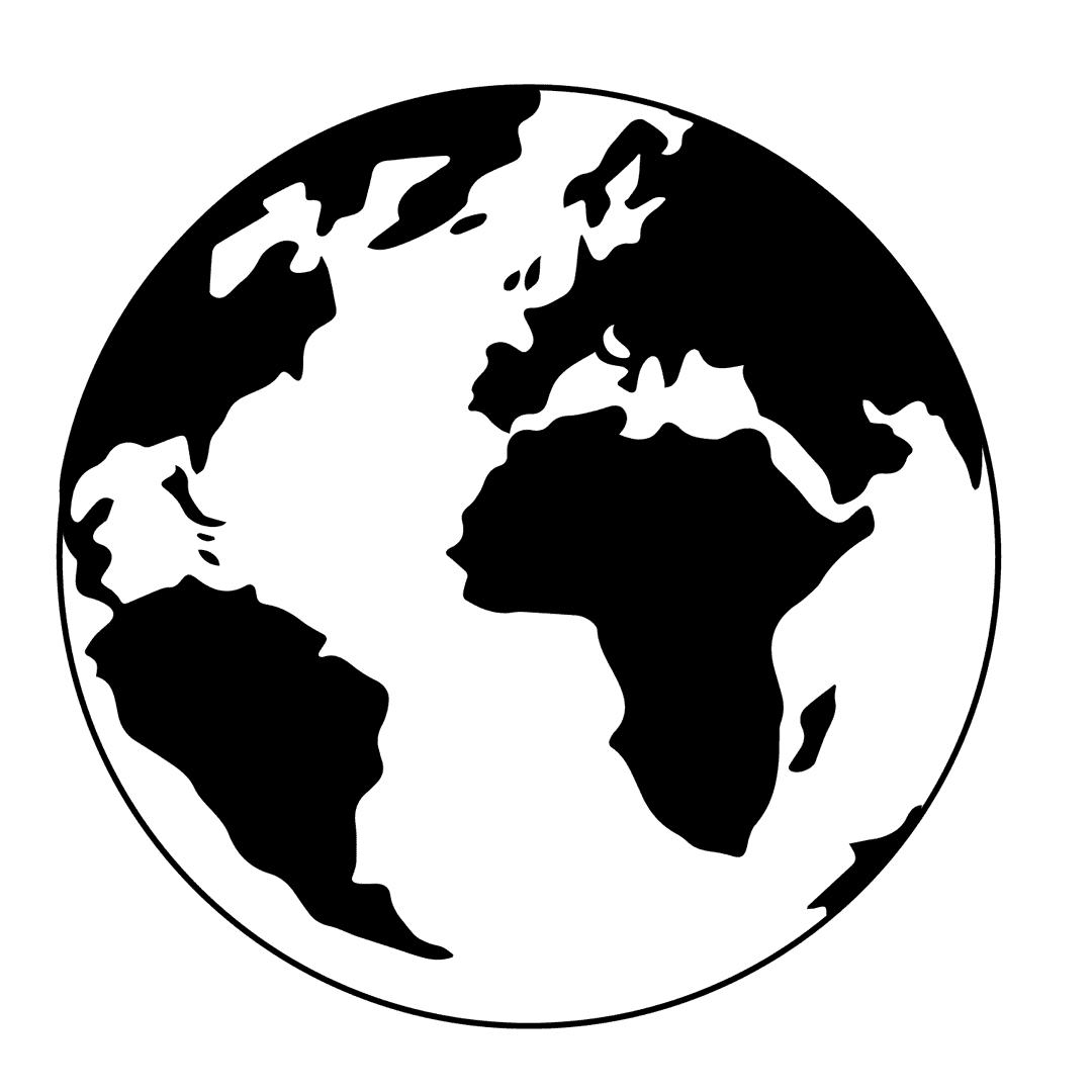 Earth - medium line-art drawing idea