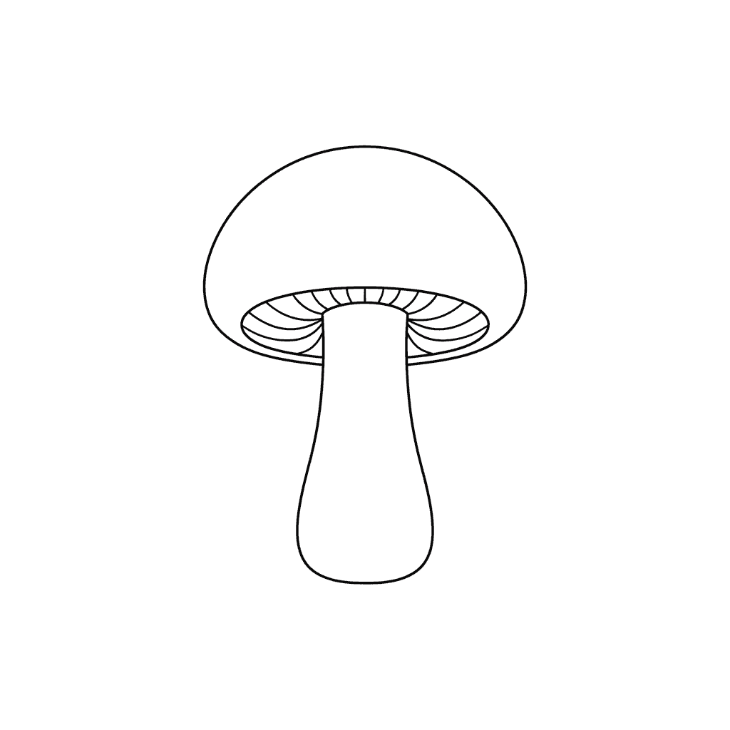 Mushroom - easy sketch drawing idea
