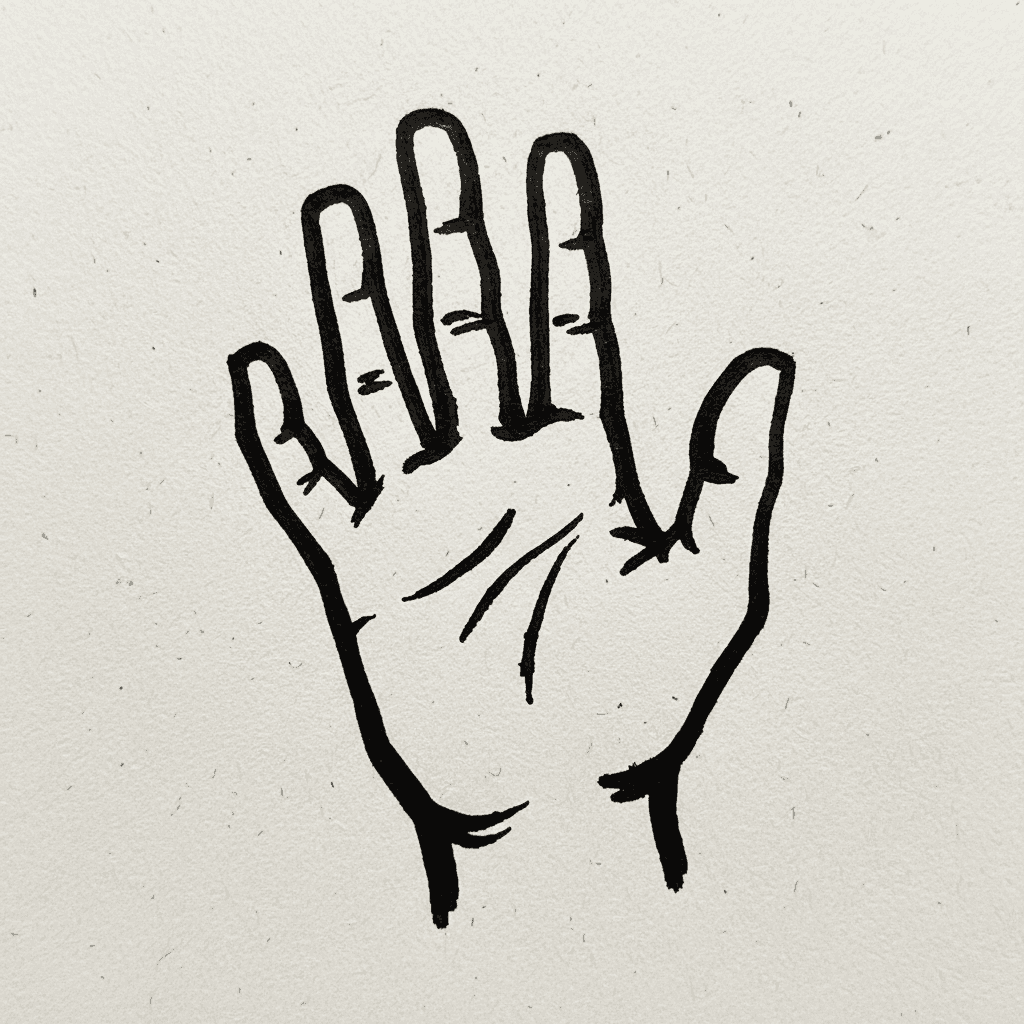 Hand - easy marker drawing idea