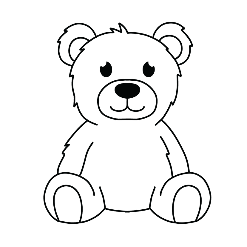 Bear - medium realistic drawing idea