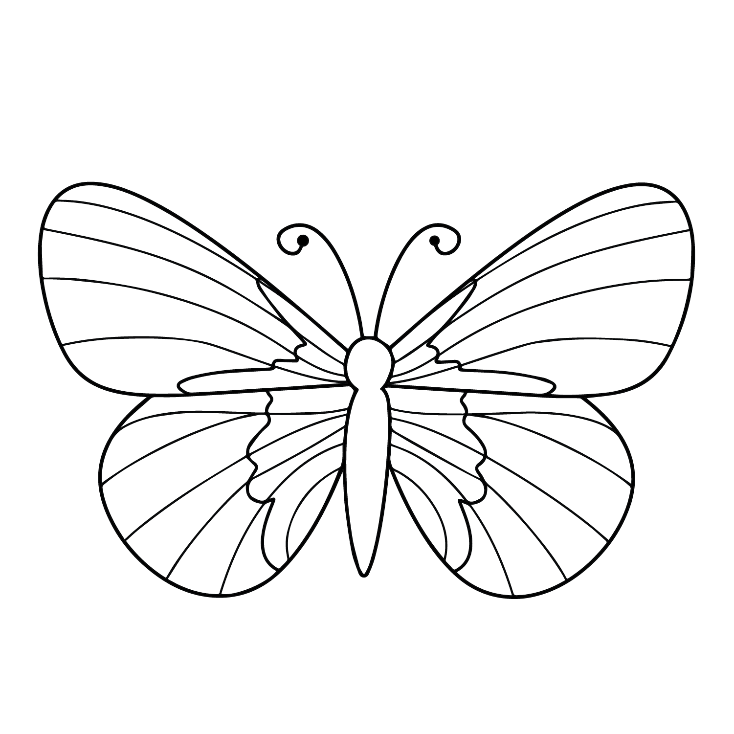 Butterfly - medium realistic drawing idea for animals