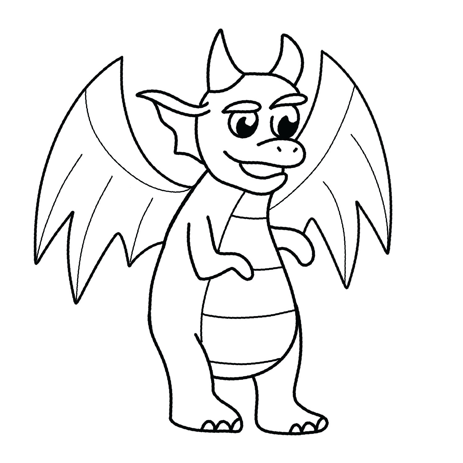 Dragon - hard realistic drawing idea for fantasy