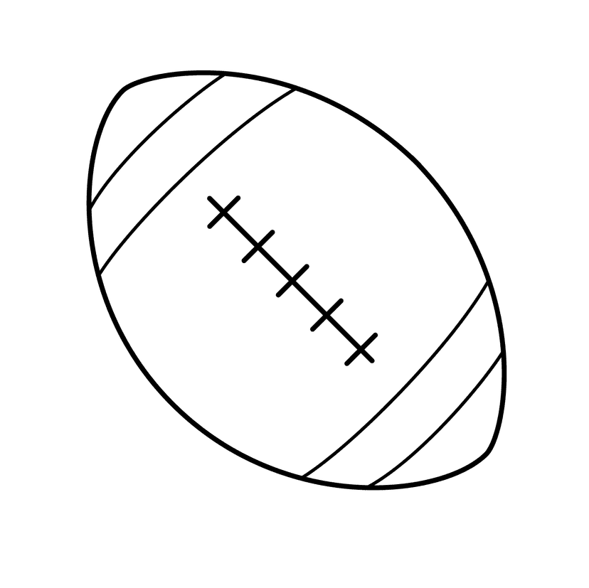 Football - easy realistic drawing idea