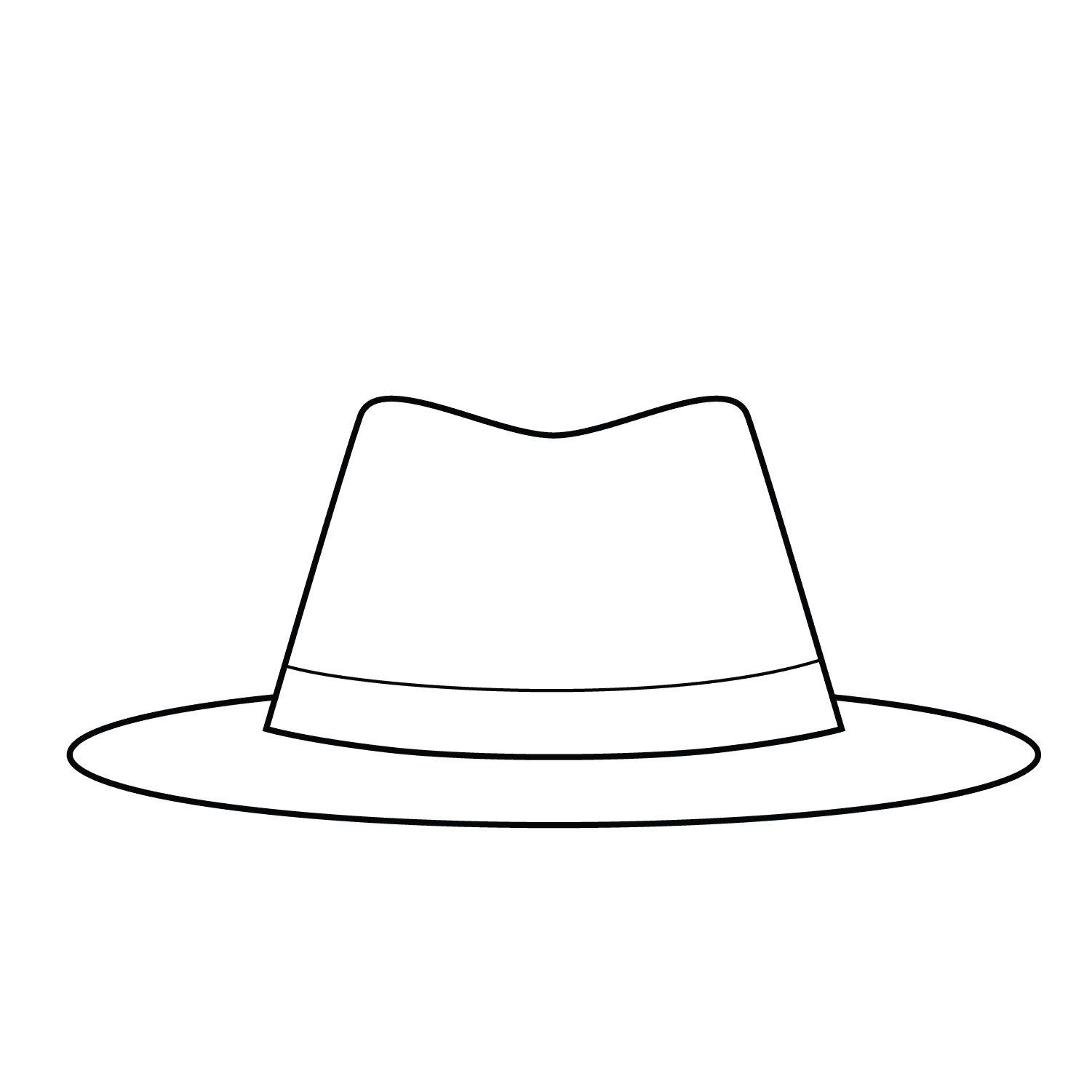 Hat - easy sketch drawing idea for objects