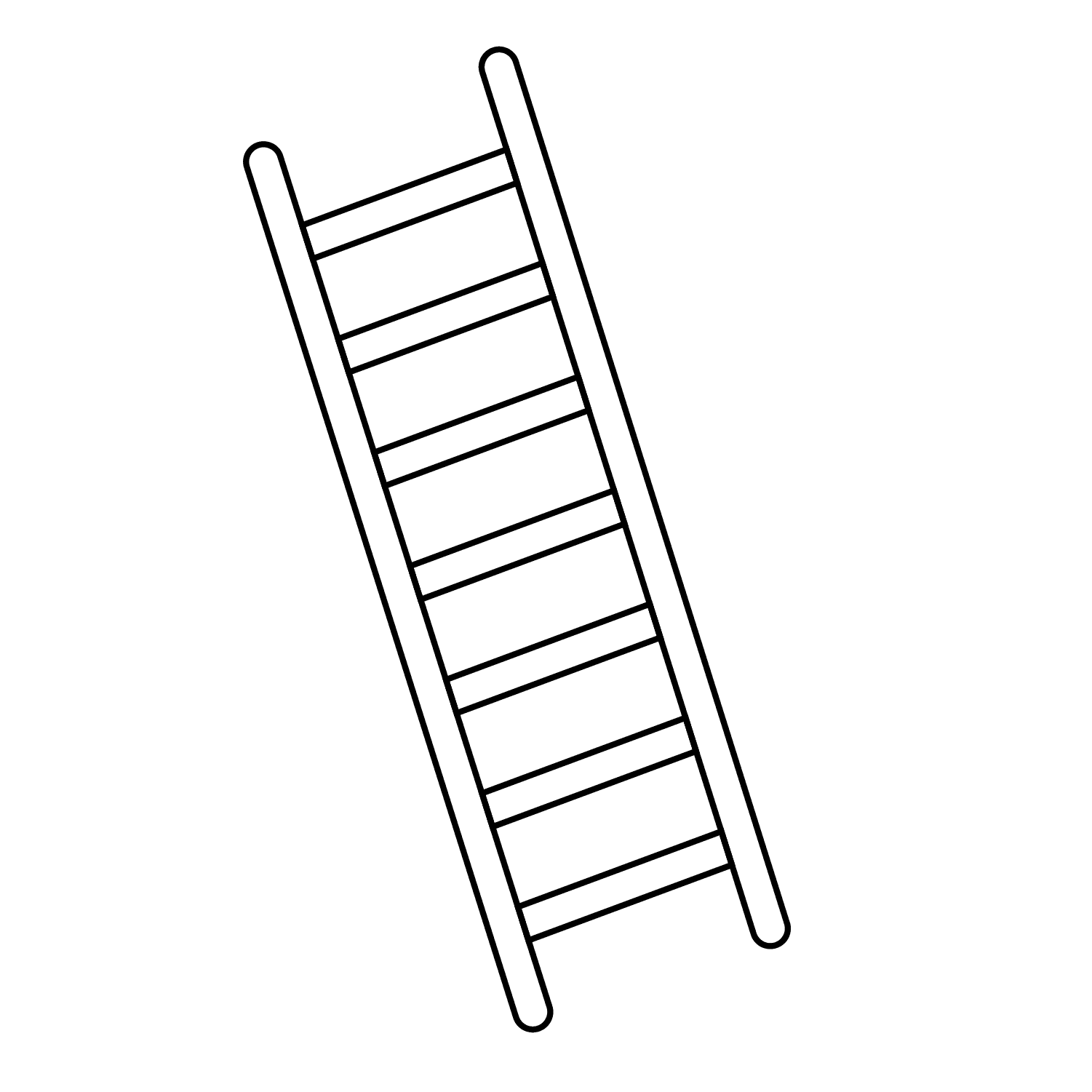 Ladder - easy sketch drawing idea for objects