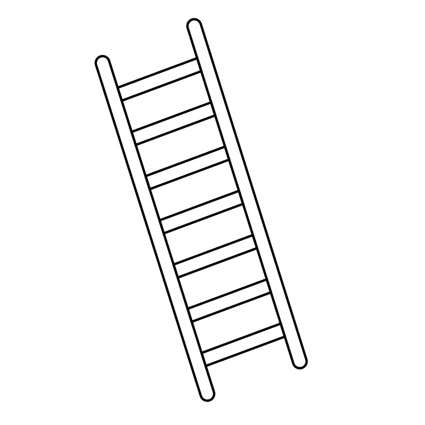 Ladder - easy sketch drawing idea