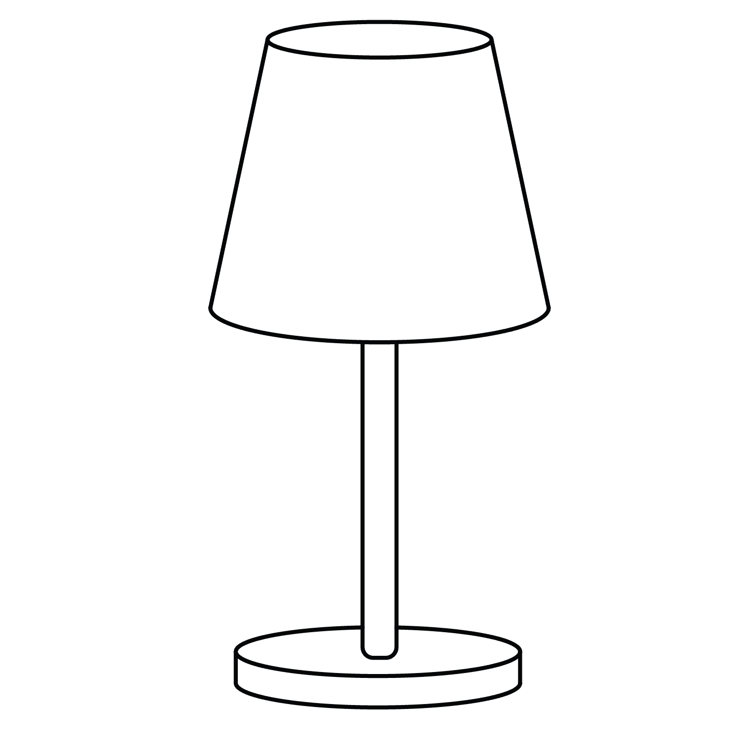 Lamp - easy sketch drawing idea for objects