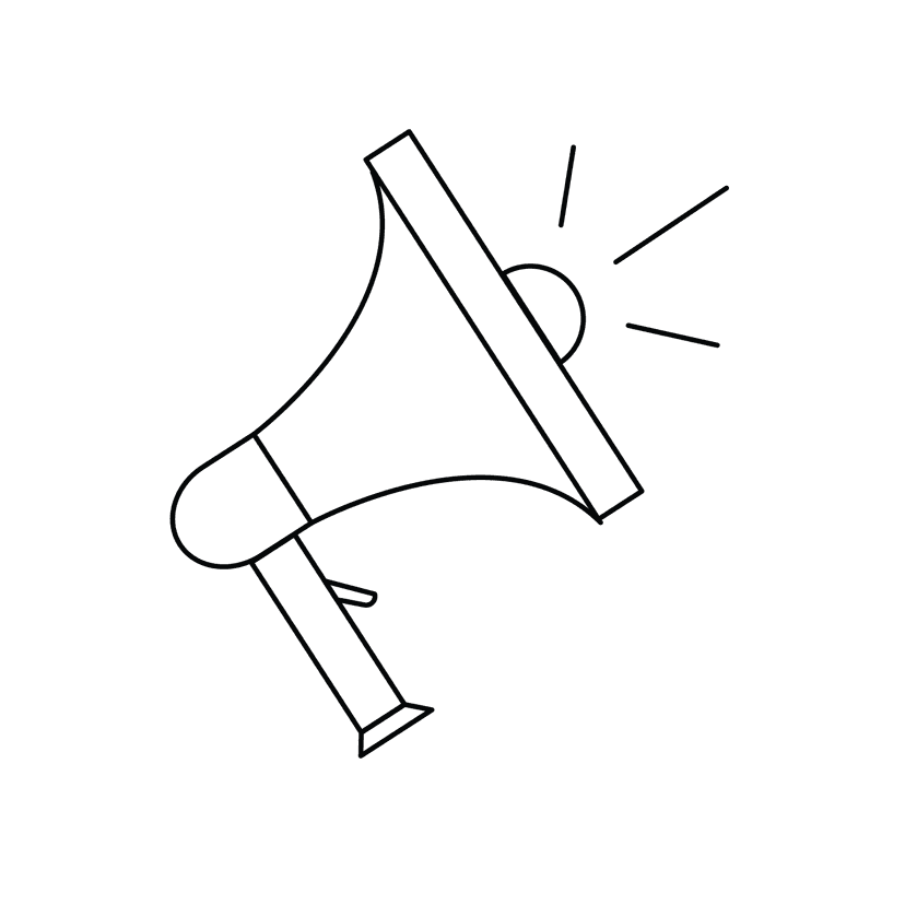 Megaphone - easy cartoon drawing idea