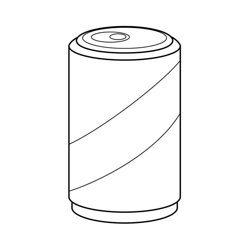 Soda - easy cartoon drawing idea