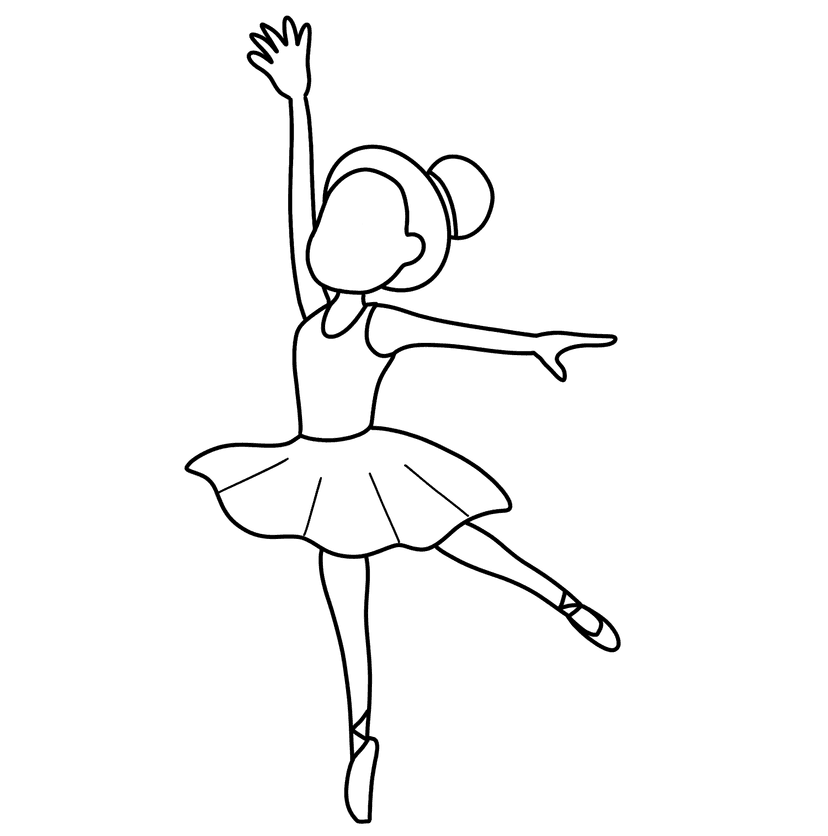 Dancing Figure - medium sketch drawing idea