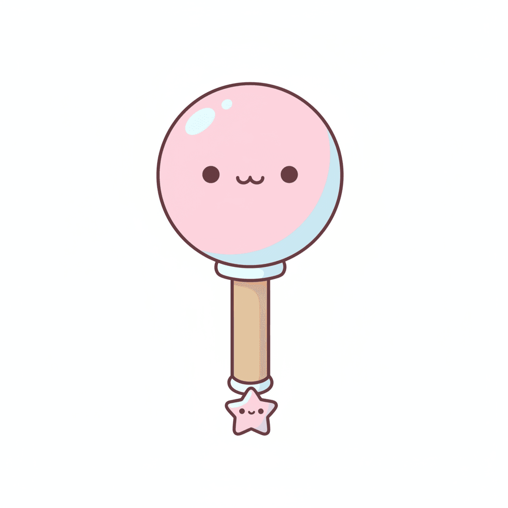 Wand - easy cartoon drawing idea for fantasy