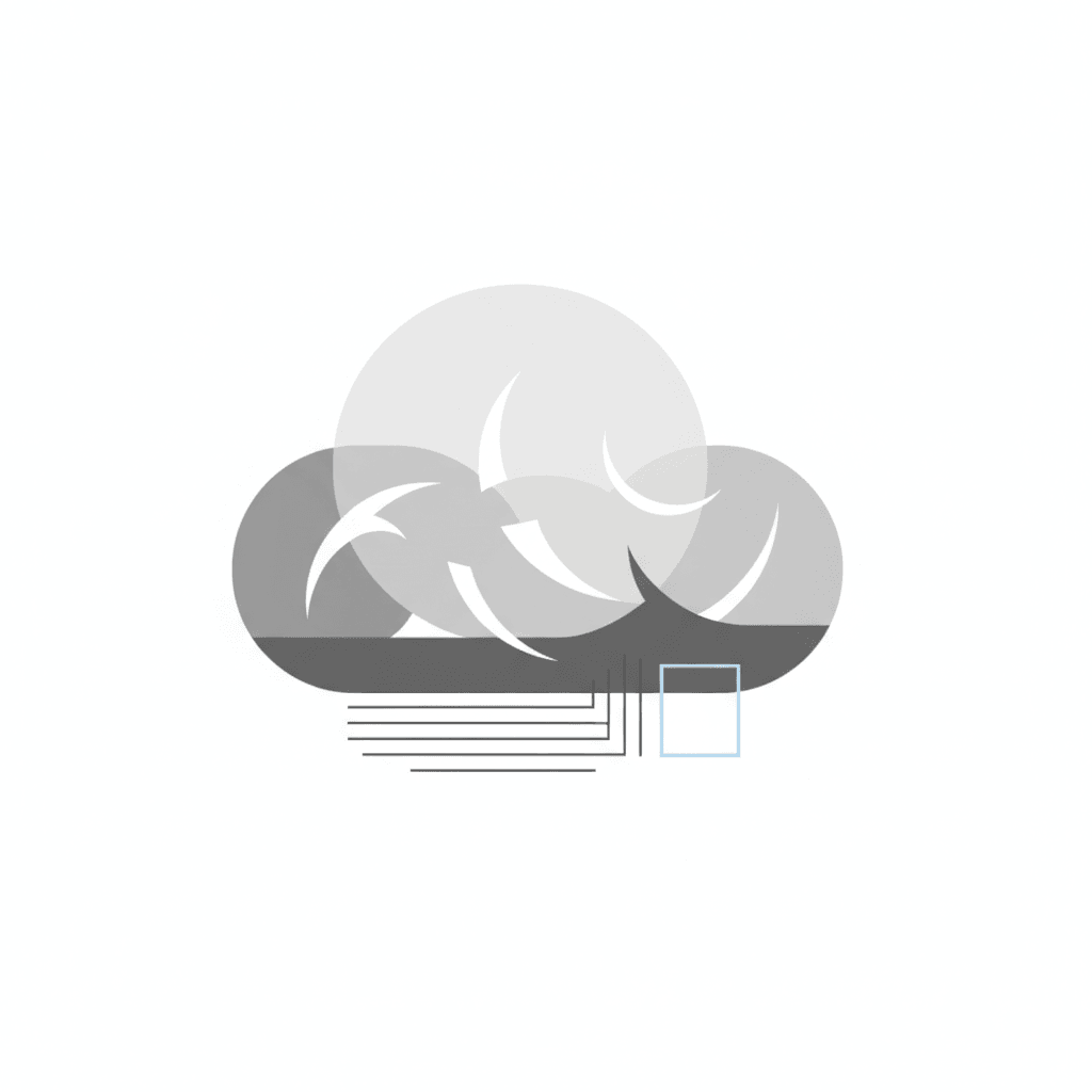 Cloud (Minimalist) - hard minimalist drawing idea for nature