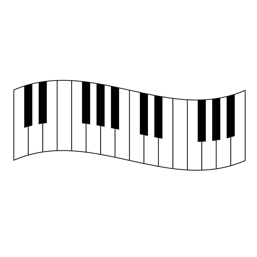 Piano - medium line-art drawing idea for objects