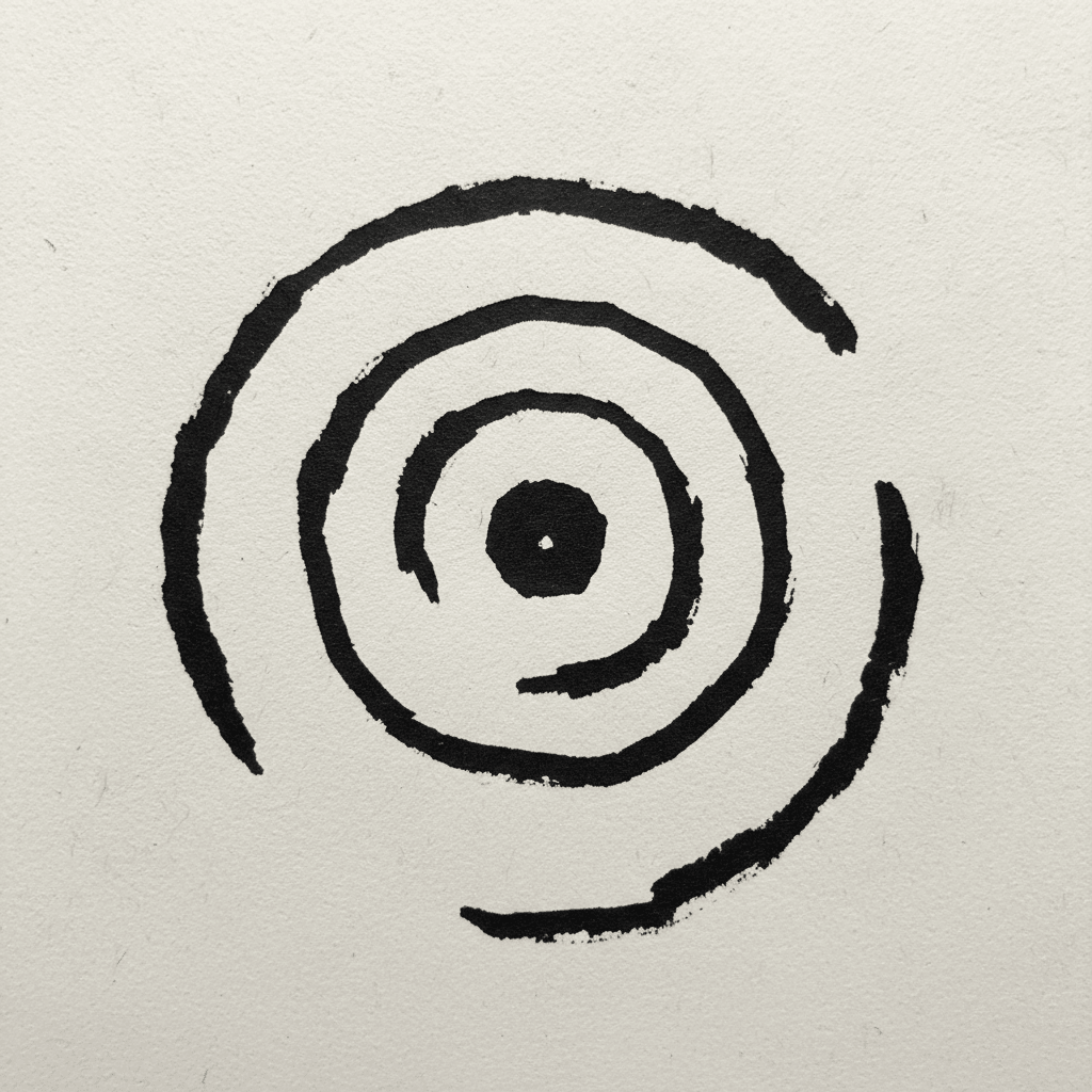 Spiral Pattern with Marker Pen - easy sketch drawing idea for objects