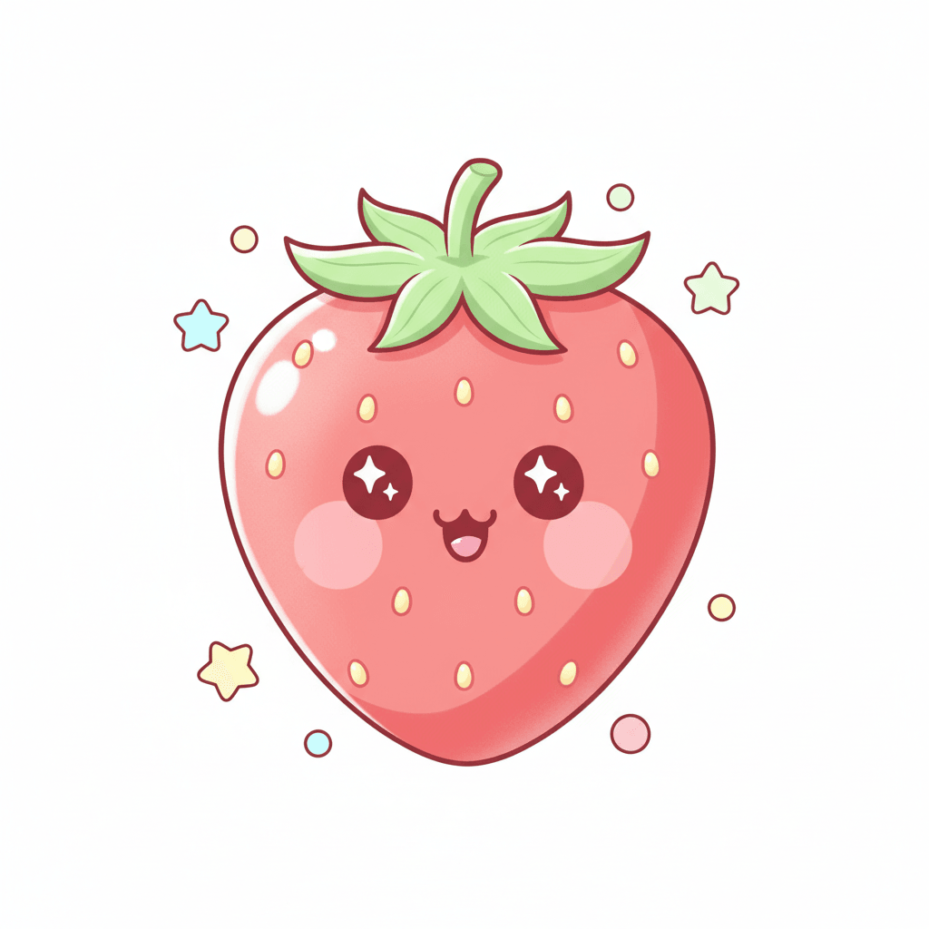 Strawberry (Anime) - medium cartoon drawing idea for objects