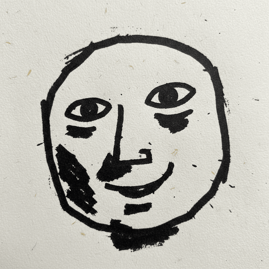 Simple Portrait - easy marker drawing idea for people