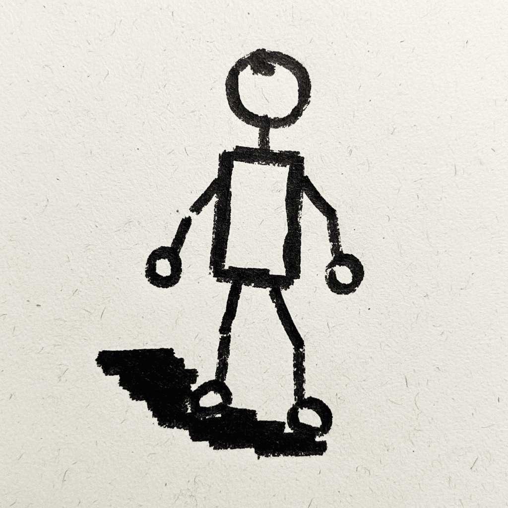 Stick Figure - easy marker drawing idea for people