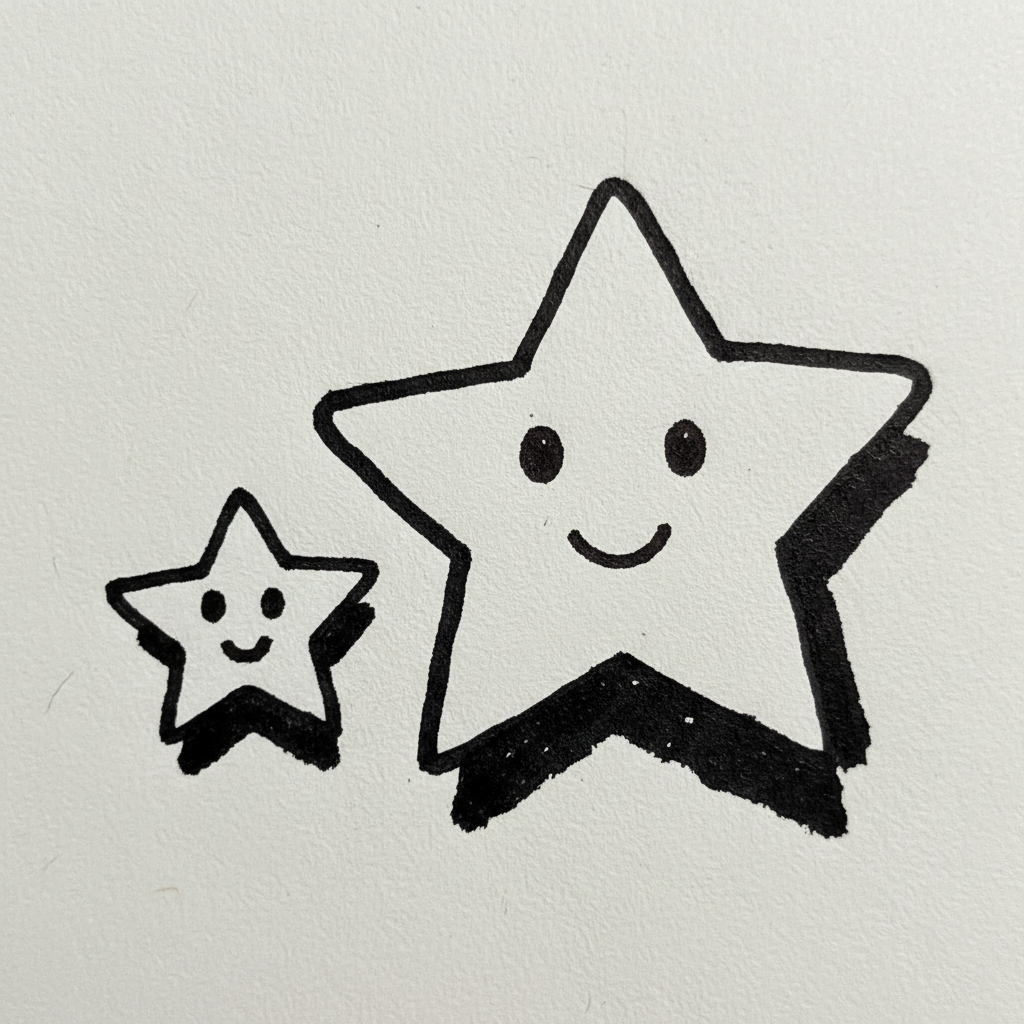 Baby Star and Mama Star - Drawing Idea | What to draw