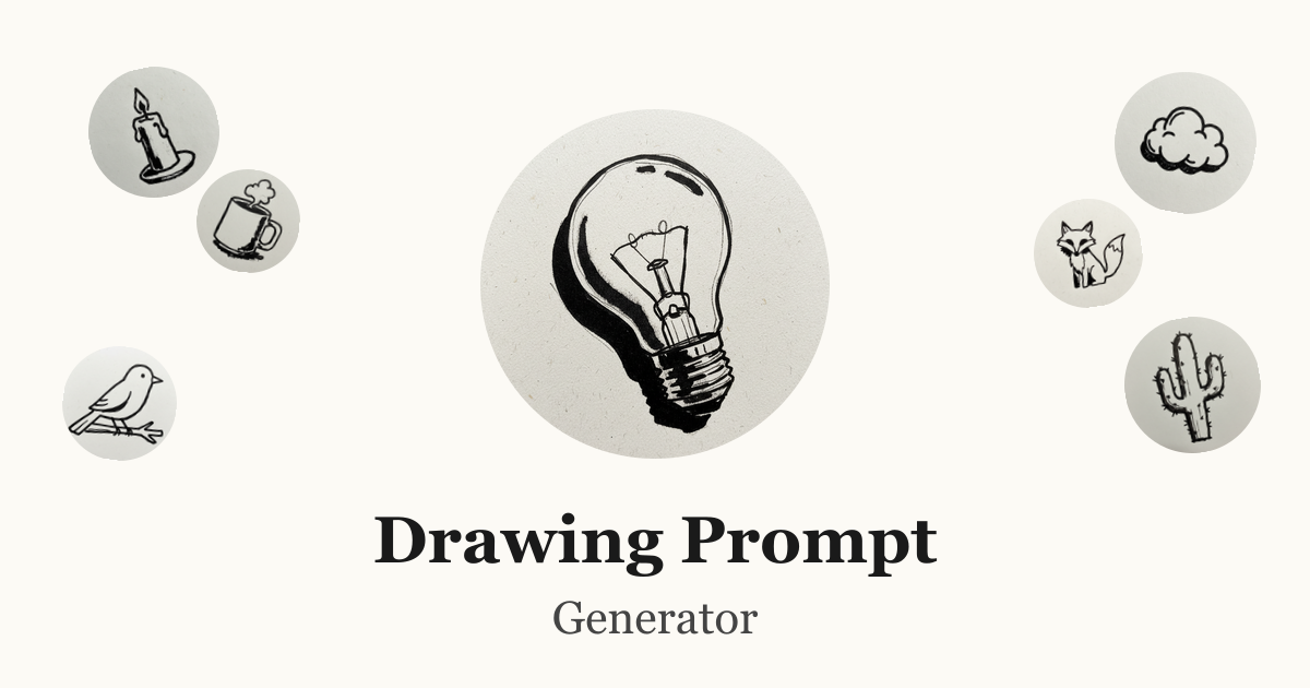 Random Drawing Reference Generator Drawing Prompt Generator - Random Drawing Prompts | What to draw