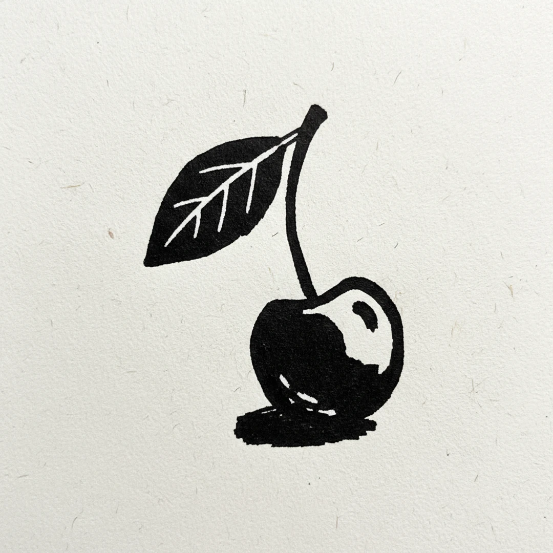 Cherry - easy marker drawing idea