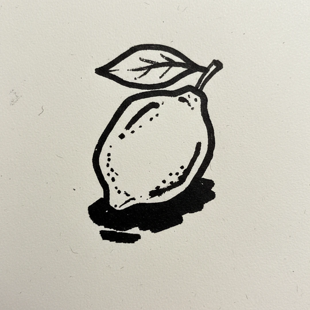 Lemon - easy marker drawing idea