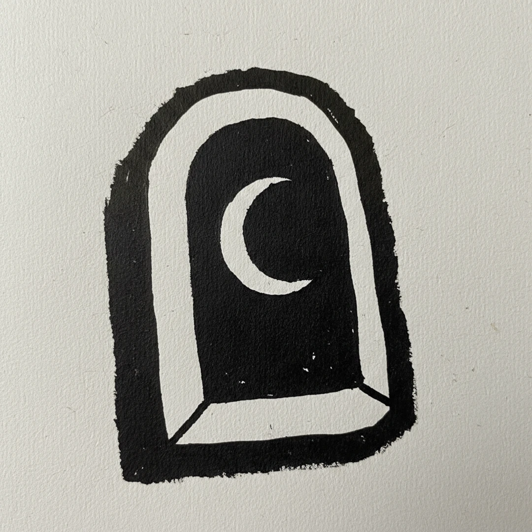 Doorway Moon - easy sketch drawing idea