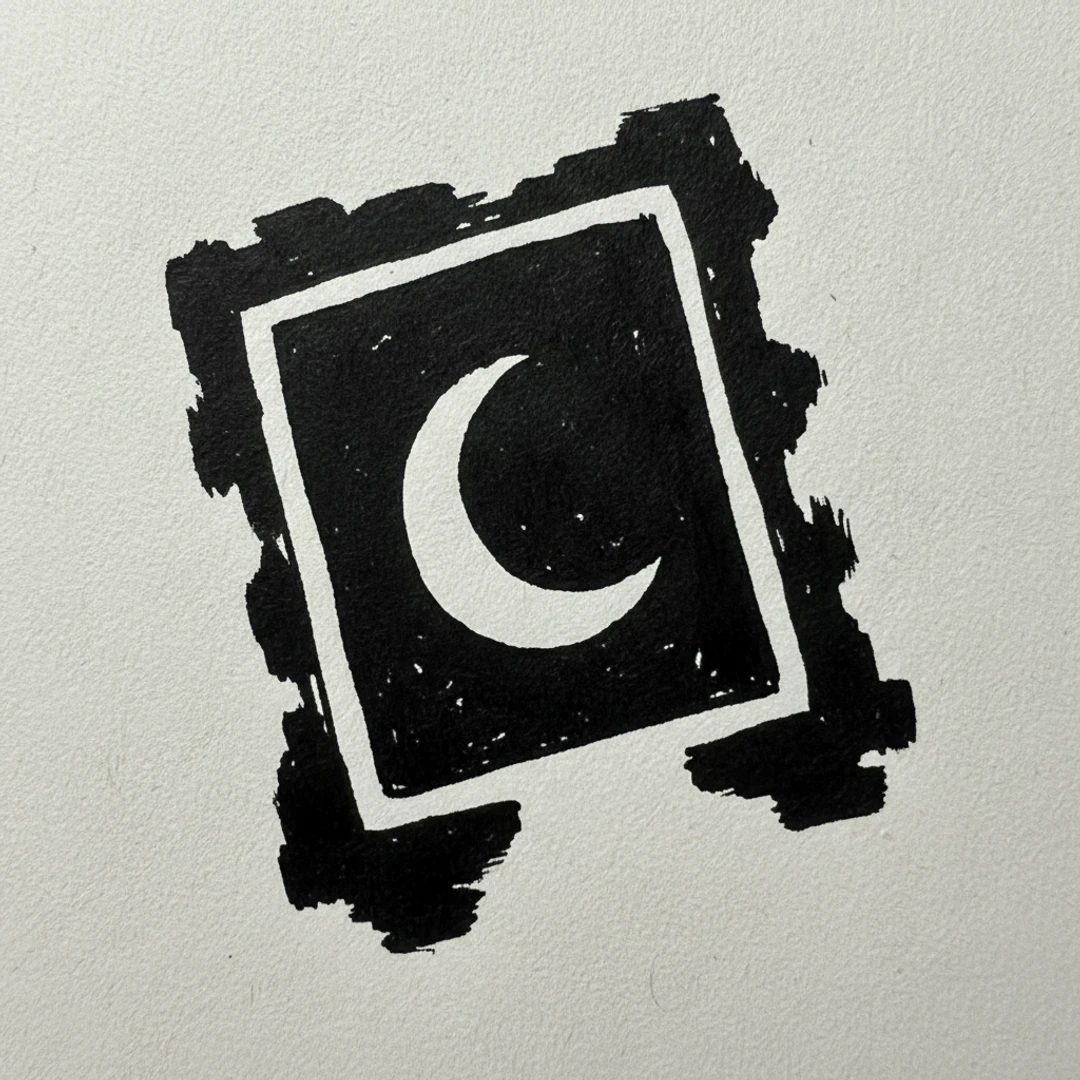 Moon in Window - easy sketch drawing idea for nature