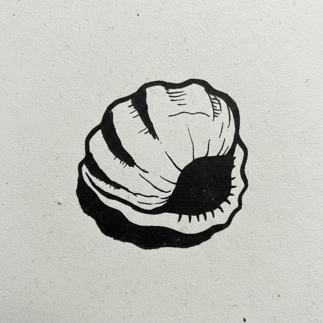 Seashell with Marker Pen - easy marker drawing idea